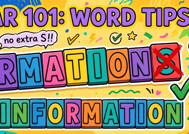 Why Do Urdu and Hindi Speakers Say “Informations”? Countable and Uncountable Noun Rules That Fix It