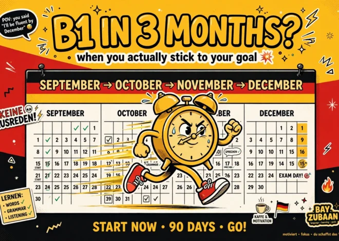 Can You Reach B1 German in 3 Months? A Realistic Plan